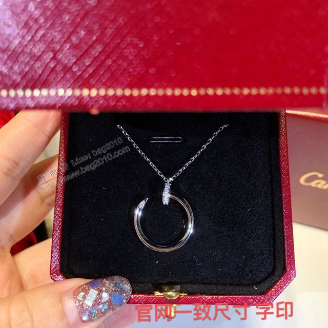 Cartier首飾 卡地亞925銀飾 Cartier卡地亞 Juste un Clou釘子項鏈   zgk1380